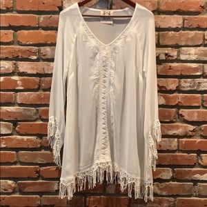 BoHo sheer long dress